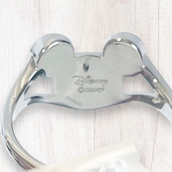 Pura Vida x Disney Mickey Mouse Icon Silver Open Sides Ring - Picture 10 of 14
